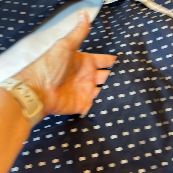 Talbots Navy Polkadot Rain Coat Jacket Size 4P Petite - Picture 5 of 16